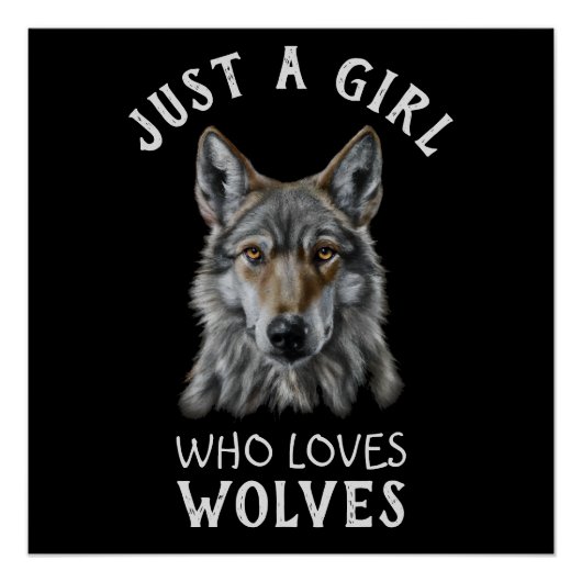 Poster Juste une fille qui aime les loups (Devant)