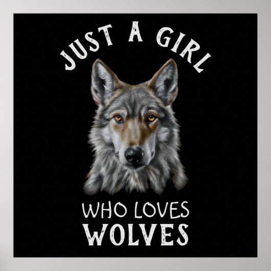 Poster Juste une fille qui aime les loups (Devant)