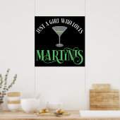 Poster Juste Une Fille Qui Aime Les Martinis (Cuisine)