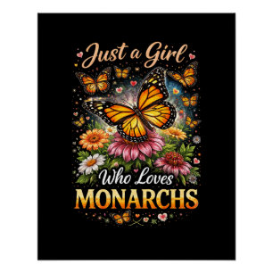 Poster Juste une fille qui aime les monarques