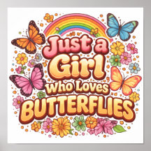 Juste une Fille qui Aime les Papillons – Joli Flor