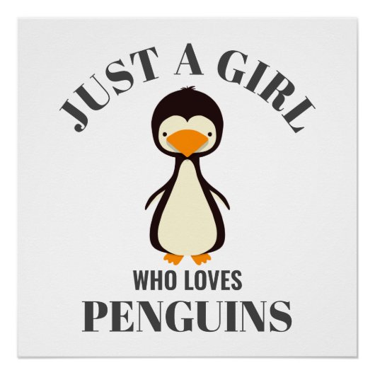 Poster Juste une fille qui aime les pingouins (Devant)