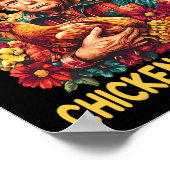 Poster Juste Une Fille Qui Aime Les Poulets Et Trump Tru  (Coin)