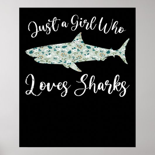 Poster Juste une fille qui aime les requins - Dons le req (Devant)