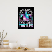 Poster juste une fille qui aime les tortues (Cuisine)