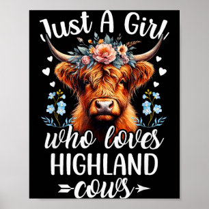 Poster Juste une fille qui aime les vaches des Highlands
