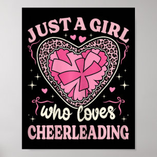 Poster Juste Une Fille Qui Aime L'Impression Léopard De C