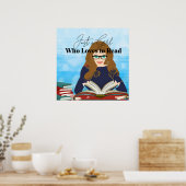 Poster Juste une fille qui aime lire (Cuisine)