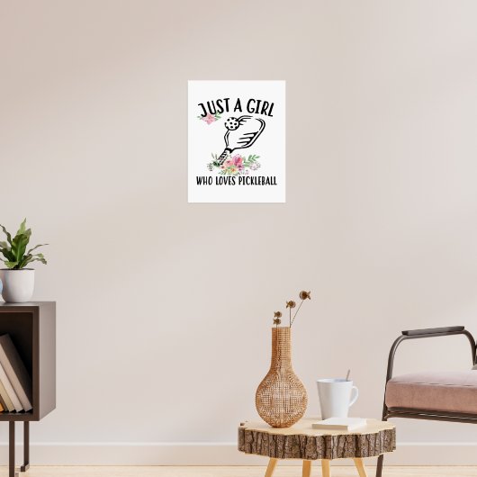 Poster Juste une fille qui aime Pickleball (Salon 3)