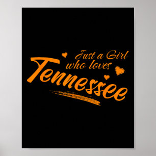 Poster Juste une fille qui aime Tennessee, Tn mignon pour