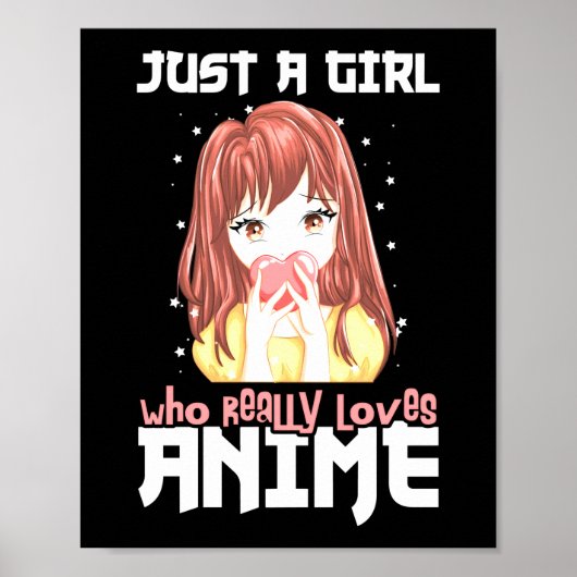 Poster Juste Une Fille Qui Aime Vraiment Anime (Devant)