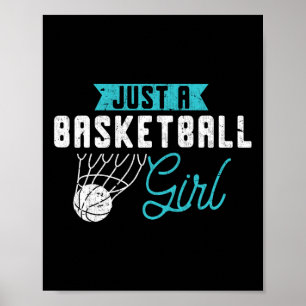 Poster Juste Une Joueuse De Basketball Fille Femmes Bas