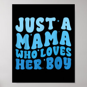 Poster Juste Une Maman Qui Aime Son Garçon Fête Des Mères