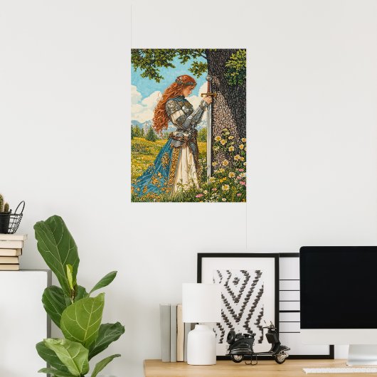 Poster Juste une princesse et son épée (Bureau à domicile)