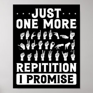 Poster Juste une répétition de plus, je le promets, desig