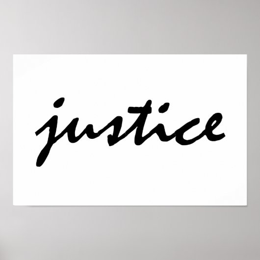 Poster Justice (Devant)