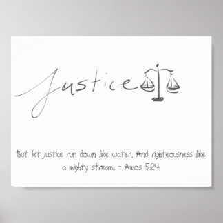 Poster Justice (affiche)