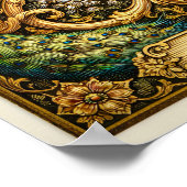 Poster Justice Carte de Tarot XI – Or Pré-Raphaelite (Coin)