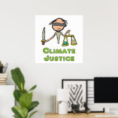 Poster Justice climatique (Bureau à domicile)