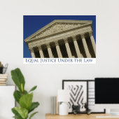 Poster Justice égale en vertu de la loi (Bureau à domicile)