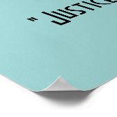 Poster Justice extrême Citation Vintage française Terence (Coin)