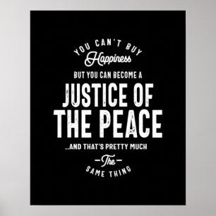 Poster Justice Of The Peace Job Title Cadeau