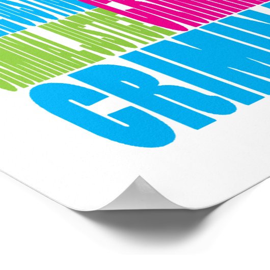 Poster Justice pénale colorée (Coin)