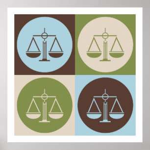 Poster Justice pénale d'art de bruit