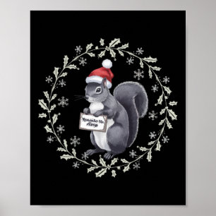Poster Justice Pour L'Arachide L'Écureuil - Noël Noël S