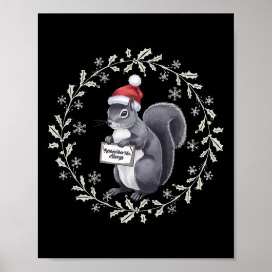 Poster Justice Pour L'Arachide L'Écureuil - Noël Noël S (Devant)