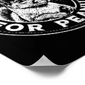 Poster Justice Pour L'Arachide L'Écureuil - P’nut Pnut Pe (Coin)