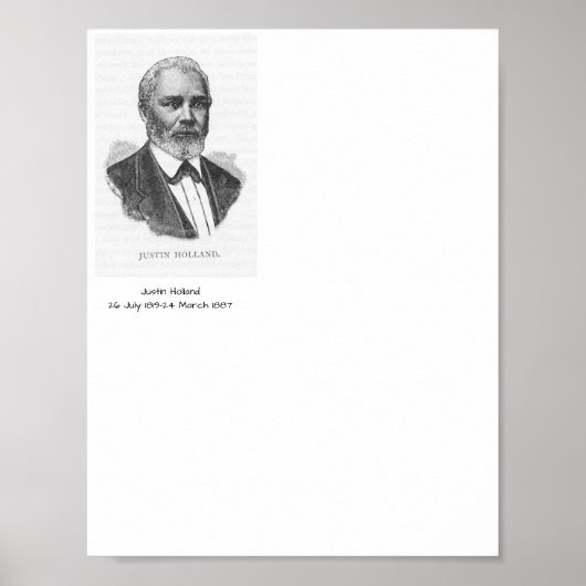 Poster Justin Holland (Devant)