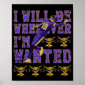 Poster Justin Jefferson (Devant)