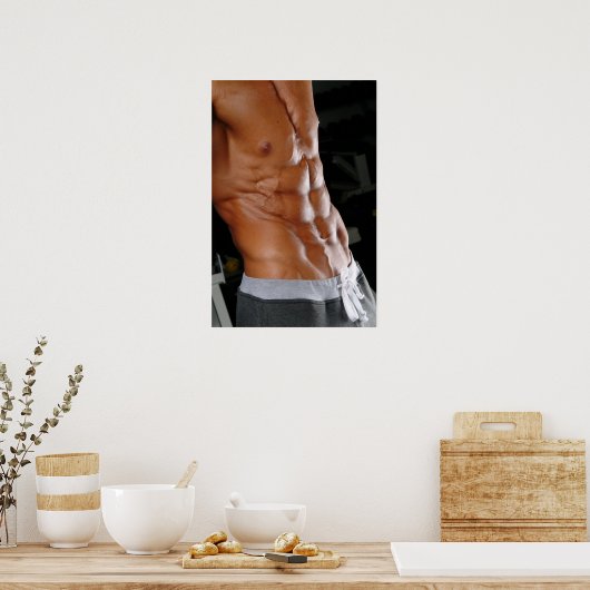 Poster Justin Woltering #17 - Abs (Cuisine)
