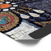 Poster Justinian I, San Vitale (Ravenne) Chorale Mosaïque (Coin)