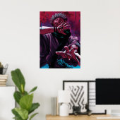 Poster jutsu kaisen anime (Bureau à domicile)
