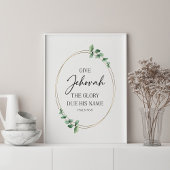 Poster JW 2025 Année Texte avec Eucalyptus