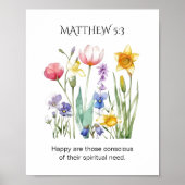 Poster JW 2026 Year Text with Watercolor Florals (Devant)