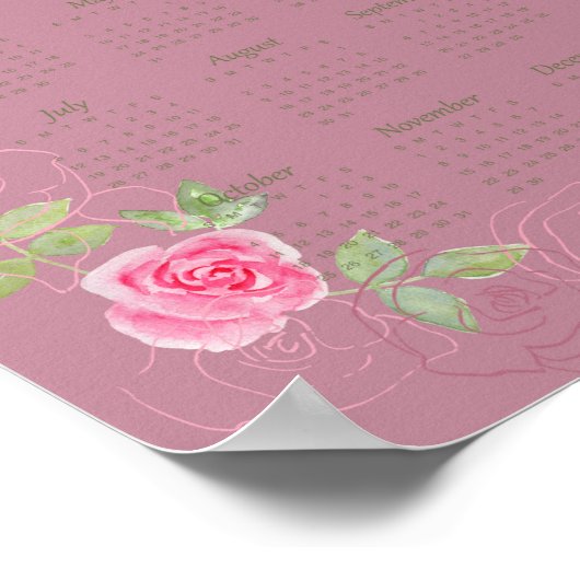 Poster JW year text calendar customizable (Coin)