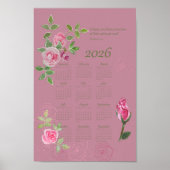 Poster JW year text calendar customizable (Devant)