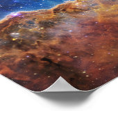 Poster JWST James Webb Space Telescope Cosmic Cliffs (Coin)