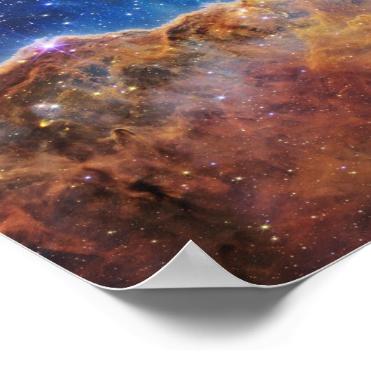 Poster JWST James Webb Space Telescope Cosmic Cliffs (Coin)