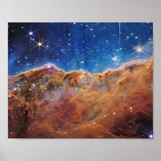 Poster JWST James Webb Space Telescope Cosmic Cliffs (Devant)