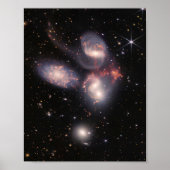 Poster JWST James Webb Télescope spatial Quintet de Steph (Devant)