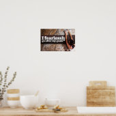 Poster "J'y vais sans peur" Motivation Affirmation (Cuisine)
