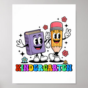 Poster K est pour l'enseignant de maternelle Livre au cra