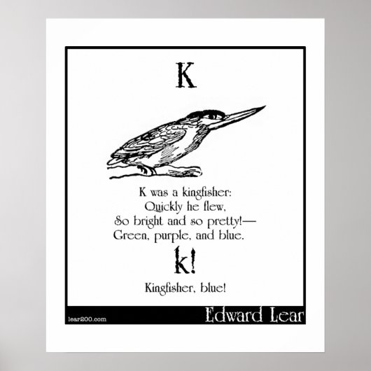 Poster K était un martin pêcheur (Devant)