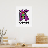 Poster K-Pop Funny Music Soda Pop Pun (Cuisine)