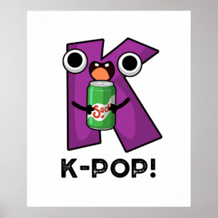 Poster K-Pop Funny Music Soda Pop Pun