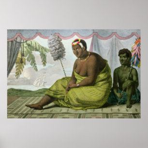 Poster Ka'ahumanu, reine des îles de sandwich